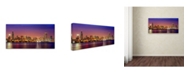 Trademark Global Mike Jones Photo 'Chicago Dusk full skyline' Canvas Art - 10" x 19" x 2"